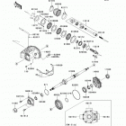 Brute Force 650 4x4 (KVF650-D9F) Карданный вал - задний
