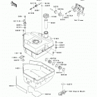 Brute Force 750 4x4i NRA Outdoors (KVF750-E9FA) Топливный бак