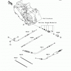 KFX450R (KSF450-B8FA) Тросы управления