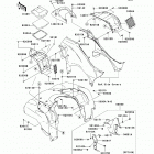 Brute Force 750 4x4i (KVF750-D9F) Переднее крыло(ья)