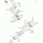 Brute Force 750 4x4i NRA Outdoors (KVF750-E9FA) Цилиндр и поршни