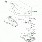 KFX450R (KSF450-B8FA) Сидение