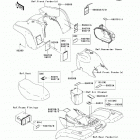 Prairie 360 4X4 (KVF360-A7F) Наклейки предупреждения