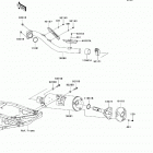KFX450R (KSF450-B8FA) Глушитель
