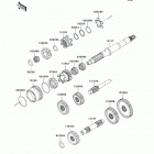 Brute Force 650 4x4 (KVF650-D9F) Трансмиссия