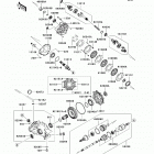 Brute Force 750 4x4i (KVF750-D9F) Карданный вал - задний