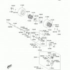 KFX90 (KSF90-AAF) Задняя ступица колеса