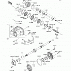 Prairie 360 4X4 (KVF360-A7F) Карданный вал - задний