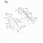 Brute Force 750 4x4i (KVF750-D9F) Боковые обтекатели