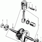 S65 Коленвал и поршни