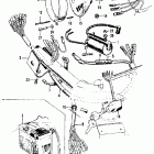 CA105T Headlight @ battery @ wire harness
