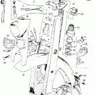 CA110 Front fork @ front fender