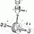 CA102 Коленвал и поршни