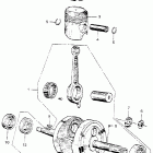CA110 Коленвал и поршни