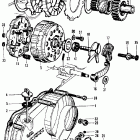 CA105T Clutch @ right crankcase cover