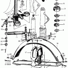 CL72 Steering stem @ front fender