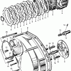 CB72 Clutch @ left crankcase cover