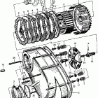 CA77 Clutch @ left crankcase cover