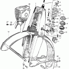 CB92 Front fork @ front fender