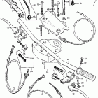 CB92 Handlebar @ control levers  @ cables