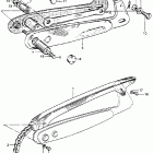 CB92 Swingarm @ chain case
