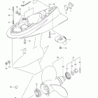 DF140T,Z Картер (Gear Case) (DF140T / WT)