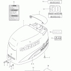 DF40/DF50 Крышка двигателя (для моделей 1999-2002)