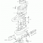 DF80A Корпус ведущего вала (нога)