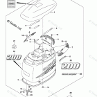 DF 200TLK8 Engine Cover (DF200)(Model:10-)