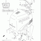 DF140T,Z Крышка двигателя  (для моделей 2002 года)