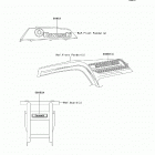 Bayou 250 (KLF250-A9F) Decals(white)(red)(green)(a9f)
