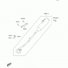 KFX90 (KSF90-A7F) Глушитель