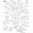 Bayou 250 (KLF250-A9F) Заднее крыло