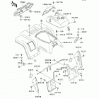 Bayou 250 (KLF250-A9F) Переднее крыло(ья)