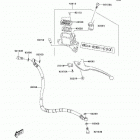 KFX50 (KSF50-B8F) Главный тормозной цилиндр,передний
