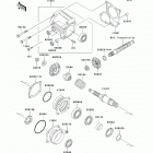 Bayou 250 (KLF250-A9F) Передняя коническая зубчатая передача