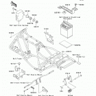 Bayou 250 (KLF250-A9F) Рама ,крепежные детали