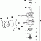 E25DTELISC Коленчатый вал , поршни