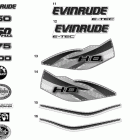 E150DCXIIB Наклейки - белый