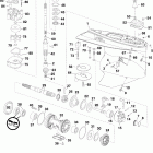 E175DPXIIB Gearcase, m2-type