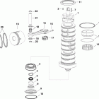 E150DCXIIB Коленчатый вал , поршни