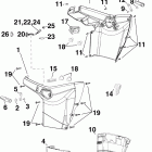 E40DTLISR Нижний кожух двигателя