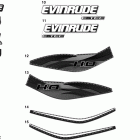 E115DBXIIB Decals - blue