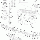 E130DCXIIR Gearcase, o-type, counter rotation