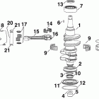 E40DTLISR Коленчатый вал , поршни