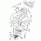 400 TRV Задний багажник ,крыло и подножки