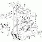 550 EFI Front rack, body panel, and headlight assemblies (...