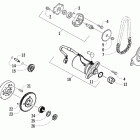 DVX 90 Starter motor and oil pump assembly