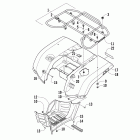 450 EFI Задний багажник ,крыло и подножки
