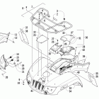 550s EFI Front rack, body panel, and headlight assemblies (...